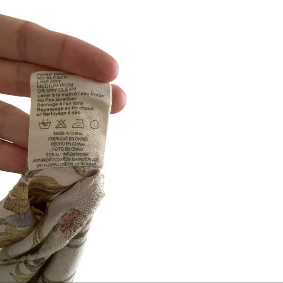 Anthropologie tiny wrap sunflower dress - Picture 10 of 11